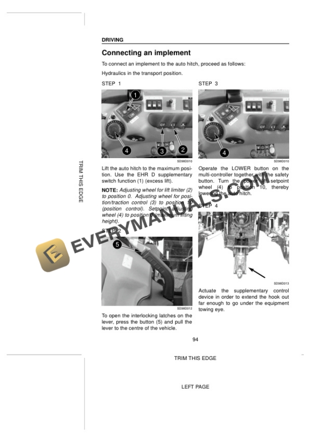 Case CS110, CS120, CS130, CS150 High-Tech Tractor Operator Manual 6-21220-3