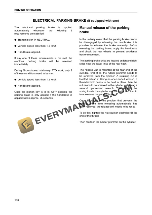 Case CS85 Pro, CS95 Pro, CS105 Pro Tractor Operator Manual 47367480-3