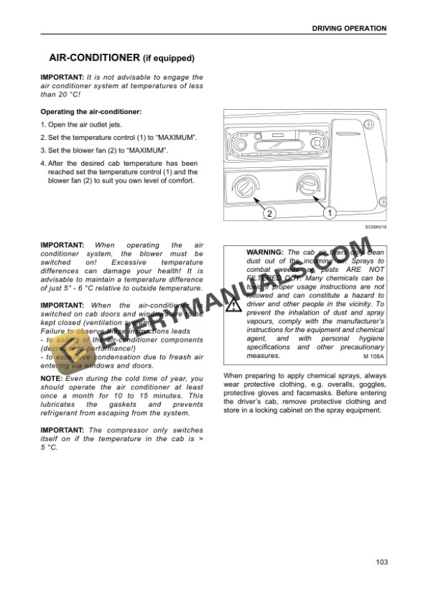 Case CS85 Pro, CS95 Pro, CS105 Pro Tractor Operator Manual 84410118-3