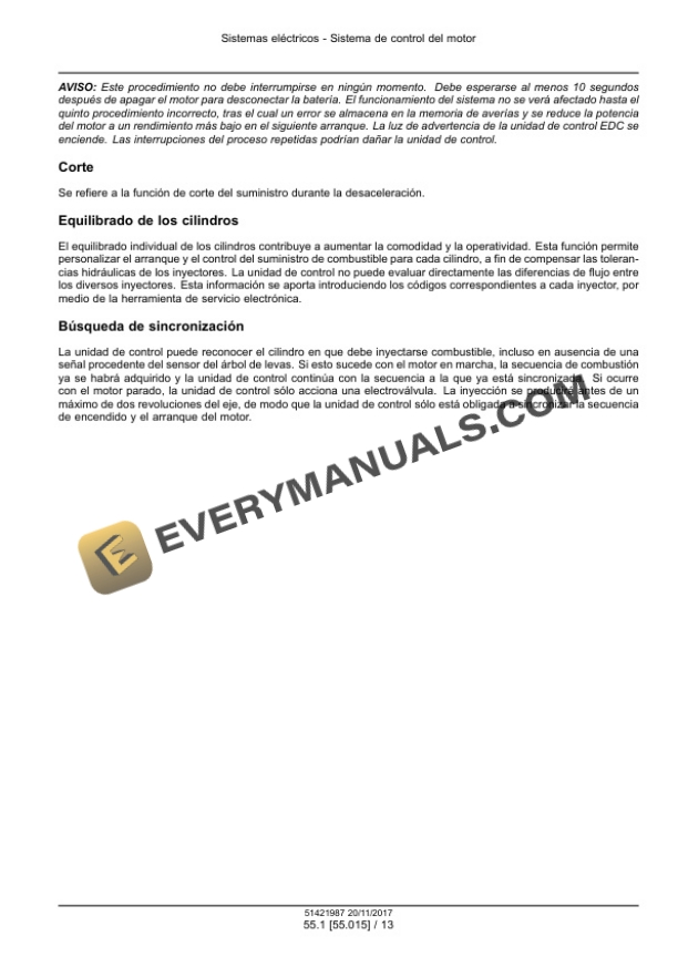 Case Cursor 10 Tier 4A (Interim) and Stage IIIB Engine Service Manual 51421987 ES-5