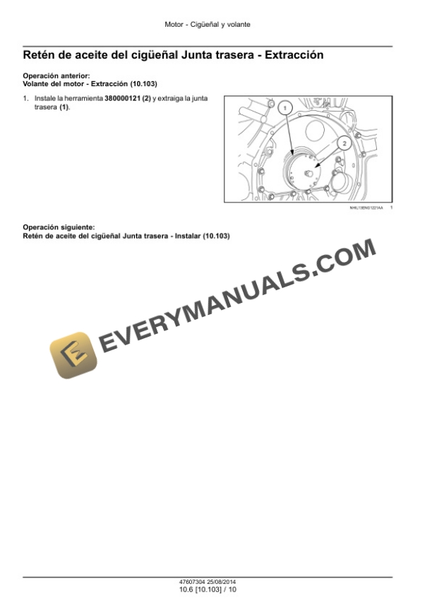 Case Cursor 13 Single Stage Turbocharger Tier 4B (Final) Motor Service Manual 47607304 ES-3