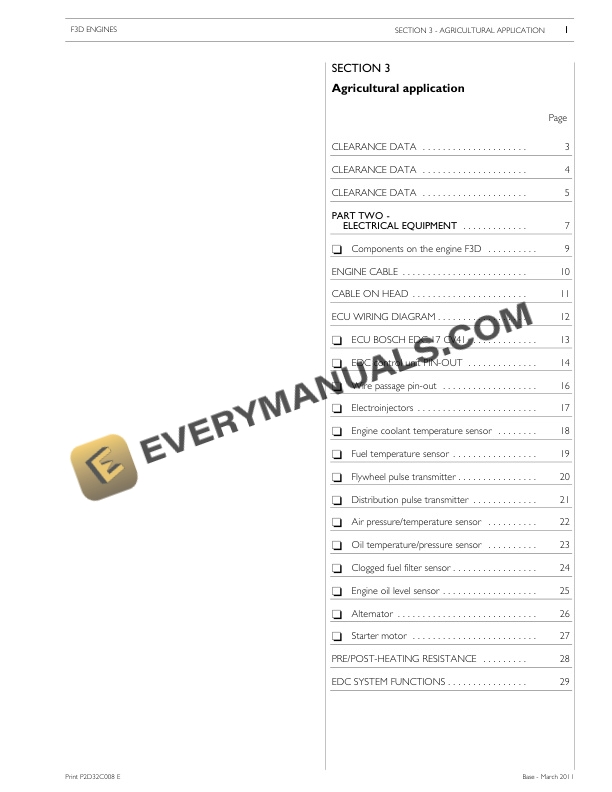 Case Cursor 13 Tier 4a Two Stage Turbocharger Engine Service Manual 84474501-3