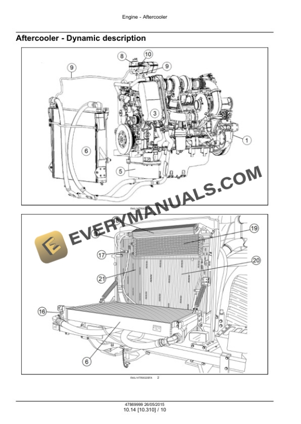 Case Cursor 13 Two Stage Turbocharger Tier 4B (Final) and Stage IV Engine Service Manual 47869999-4