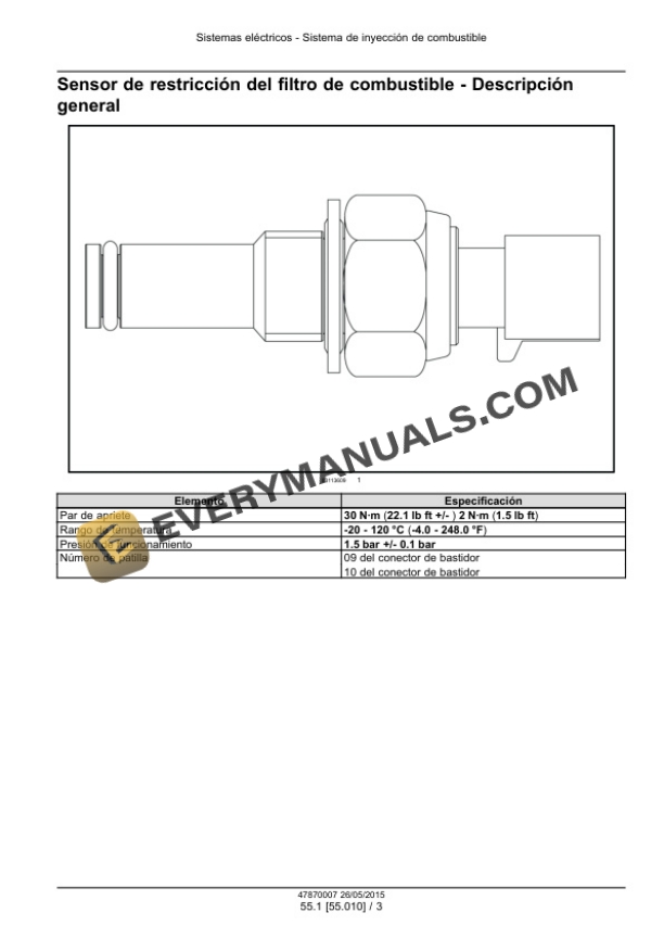 Case Cursor 13 Two Stage Turbocharger Tier 4B (Final) and Stage IV Engine Service Manual 47870007 ES-5