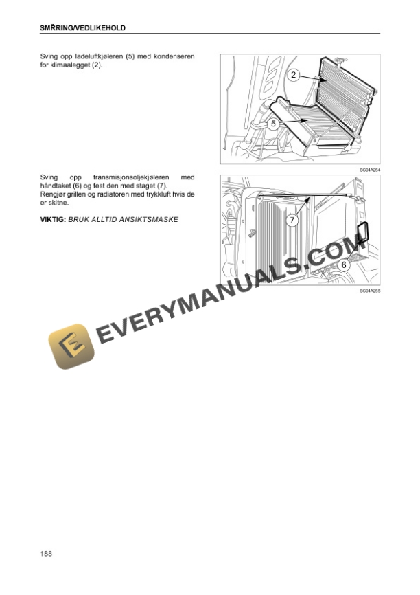 Case CVX 140, CVX 150, CVX 160, CVX 175, CVX 195 Tractor Instruction Manual 87532340 NO-5