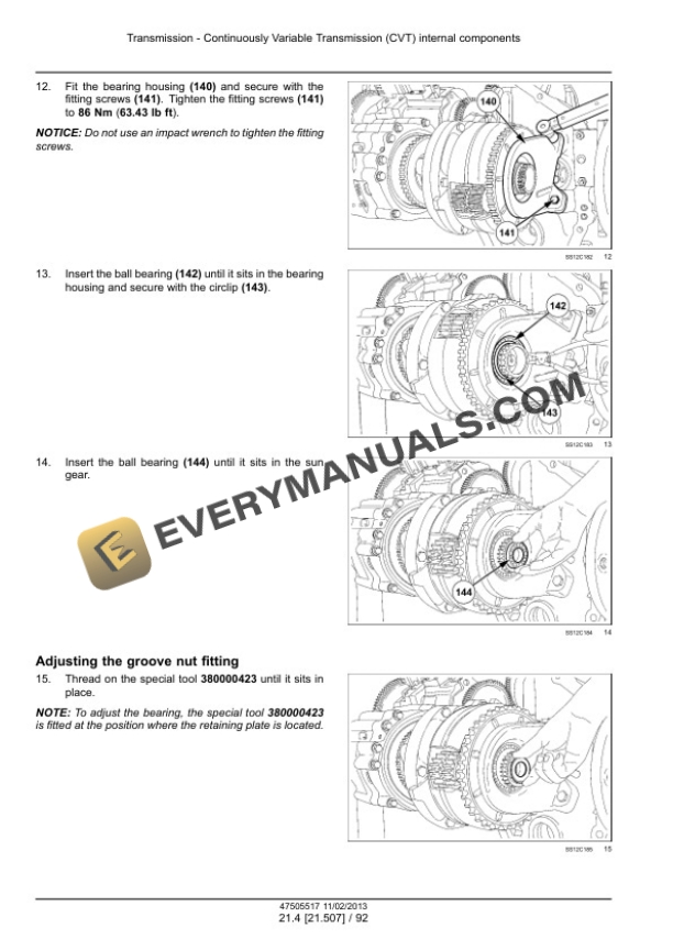 Case CVX 140, CVX 150, CVX 160, CVX 175, CVX 195 Tractor Service Manual 47505517 PDF 4 Case CVX 140, CVX 150, CVX 160, CVX 175, CVX 195 Tractor Service Manual 47505517 PDF - Image 2