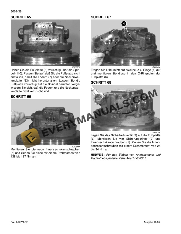 Case CX130 Crawler Excavator Service Manual 7-28143GE-3