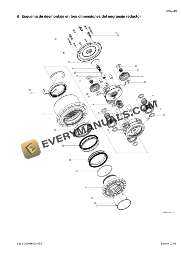 Case CX130B Crawler Excavator Service Manual 7-27691ES-4