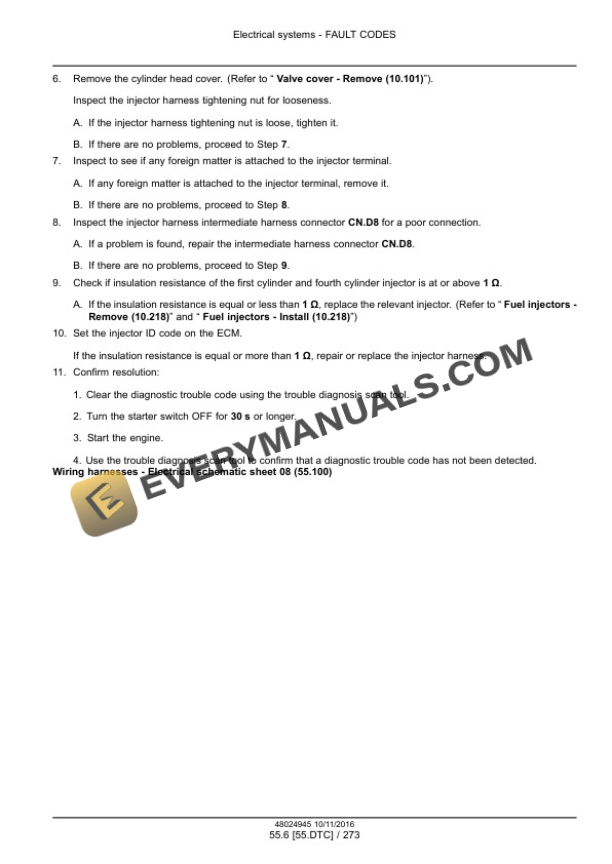 Case CX130C Hydraulic Excavator Service Manual 48024945-4