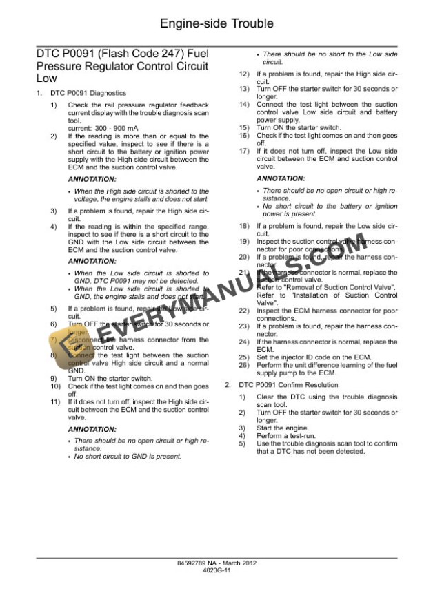 Case CX130C Tier 4 Crawler Excavator Service Manual 84592789-3