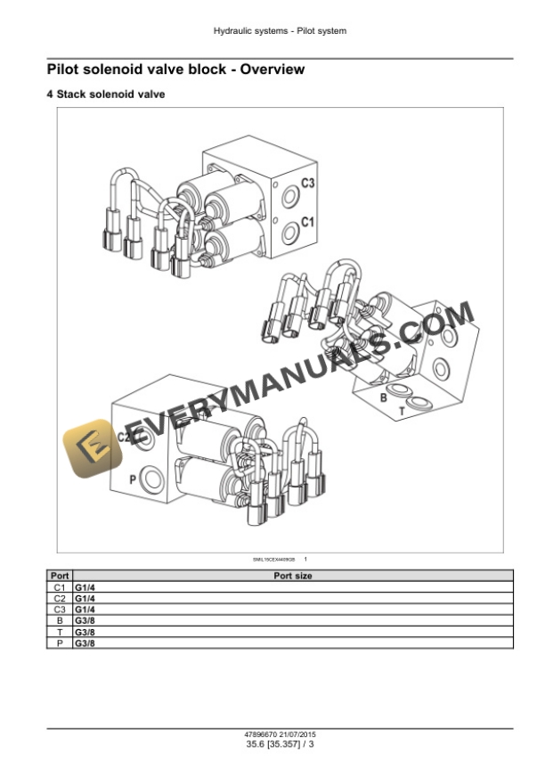 Case CX130D - LC Version, CX130D - Standard with Blade Version Tier 4B (Final) Crawler Excavator Service Manual 47910345-4