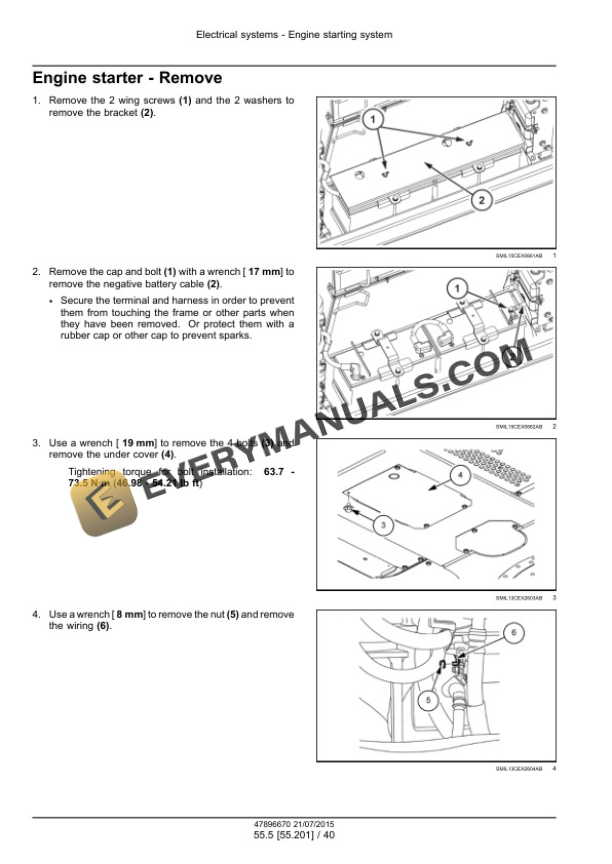 Case CX130D - LC Version, CX130D - Standard with Blade Version Tier 4B (Final) Crawler Excavator Service Manual 47910349 PDF 5 Case CX130D - LC Version, CX130D - Standard with Blade Version Tier 4B (Final) Crawler Excavator Service Manual 47910349 PDF - Image 3
