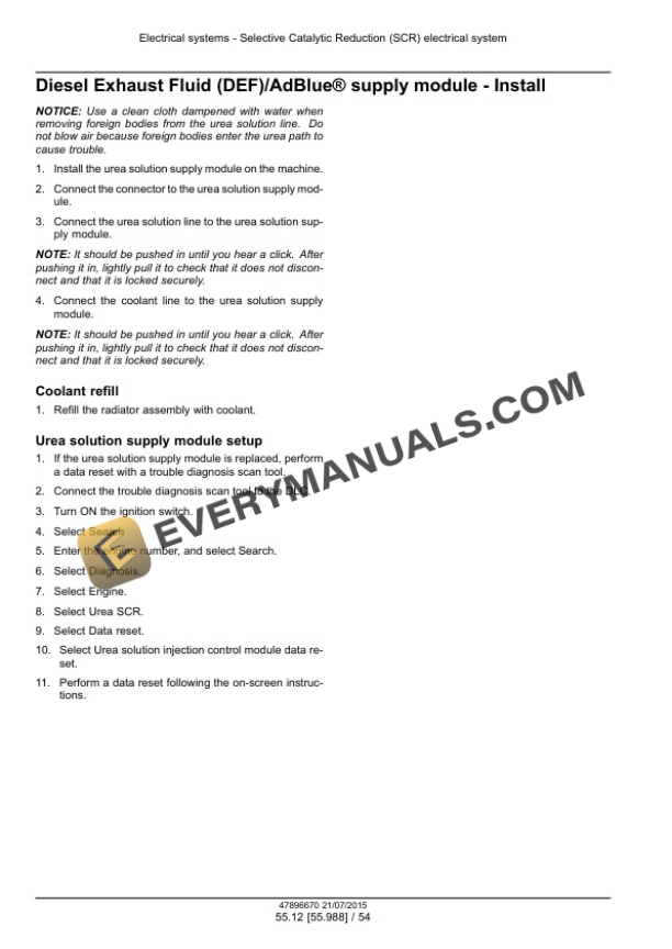 Case CX130D - LC Version, CX130D - Standard with Blade Version Tier 4B (Final) Crawler Excavator Service Manual 47910349 PDF 7 Case CX130D - LC Version, CX130D - Standard with Blade Version Tier 4B (Final) Crawler Excavator Service Manual 47910349 PDF - Image 5