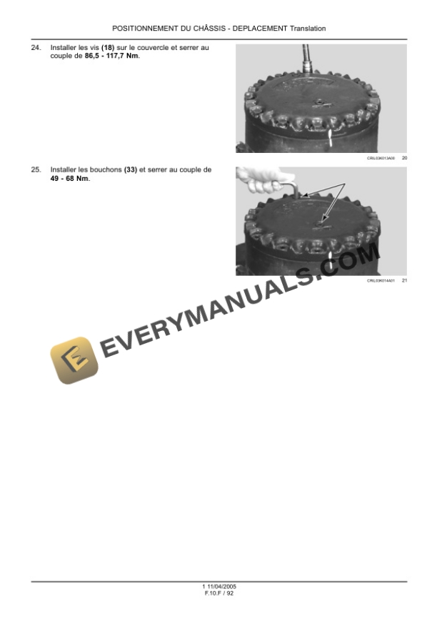 Case CX135SR Crawler Excavator Repair Manual 9-88181 FR-4