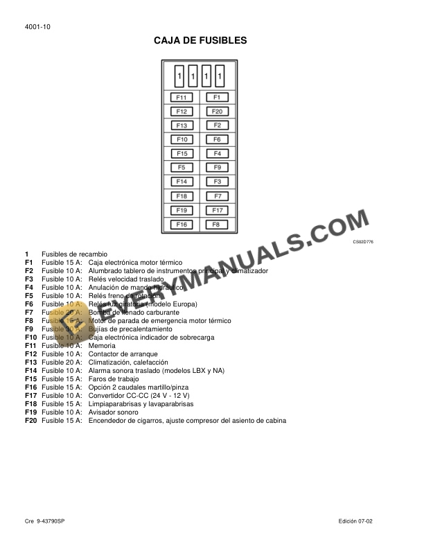 Case CX135SR Crawler Excavator Schematic Set 9-53240SP-3