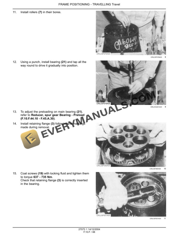 Case CX135SR Crawler Excavator Service Manual 9-88181GB-4