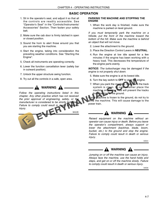 Case CX135SR Excavator Operator Manual 84425059 PDF 5 Case CX135SR Excavator Operator Manual 84425059 PDF - Image 3