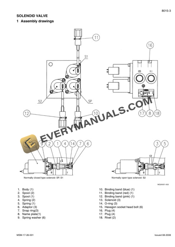 Case CX135SR Tier 3 Crawler Excavator Service Manual 7-27691EN-5