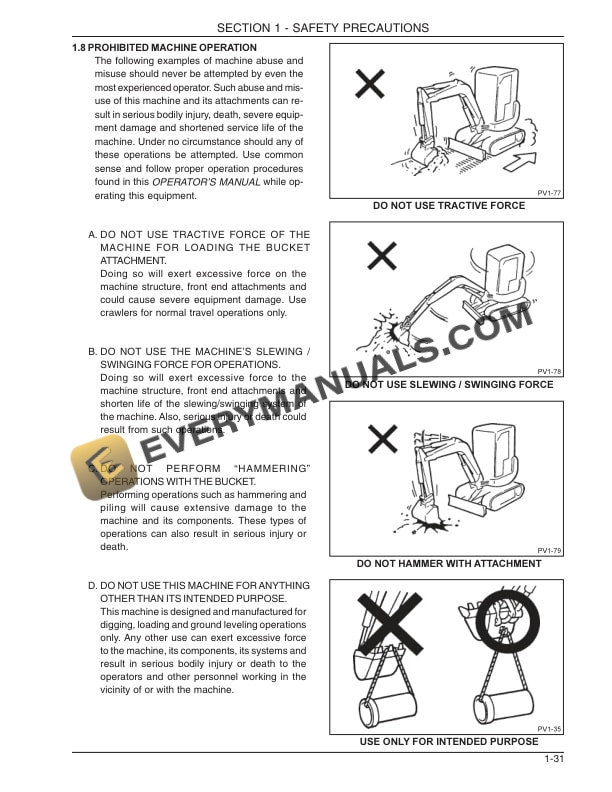 Case CX14 Mini-Excavator Operator Manual 6-37900NA-2