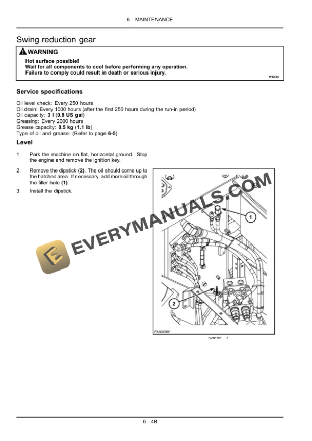 Case CX145CSR Tier 4 Crawler Excavator Operator Manual 47382031-5
