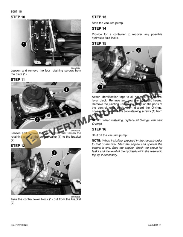 Case CX160 Crawler Excavator Service Manual 7-29871GB-4