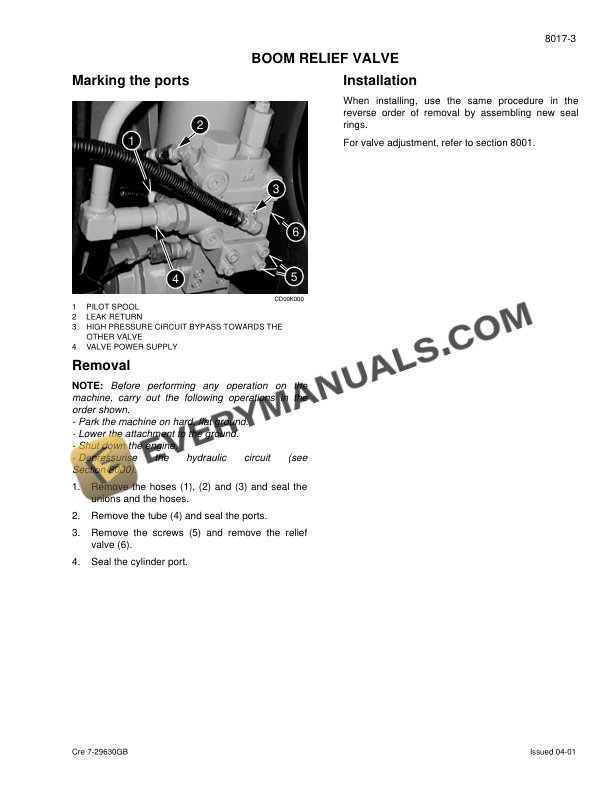 Case CX160 Crawler Excavator Service Manual 7-29871GB-5