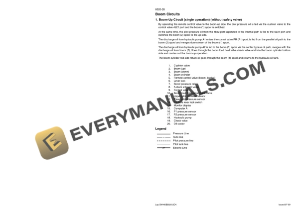Case CX160B, CX180B Crawler Excavator Service Manual 87616542B-5