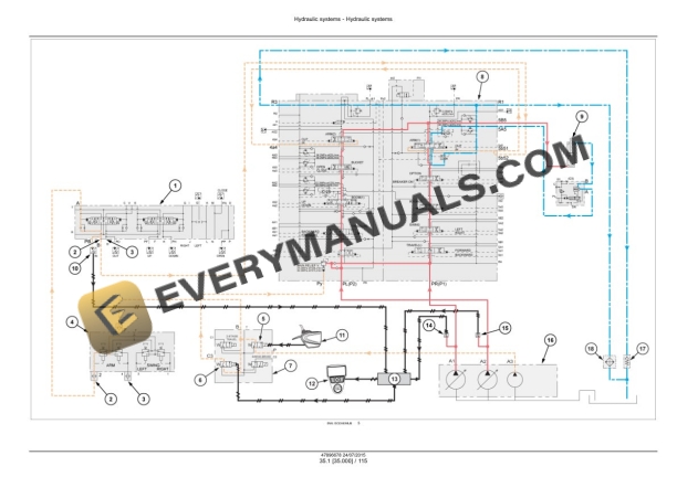 Case CX160D LC Version Tier 4B (Final) Crawler Excavator Service Manual 47910356-4