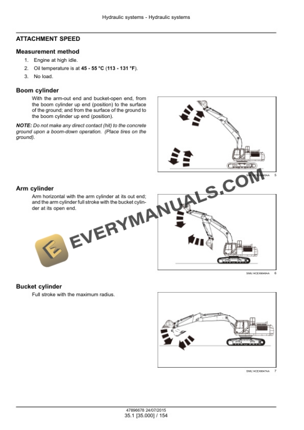 Case CX160D LC Version Tier 4B (Final) Crawler Excavator Service Manual 47910356-5