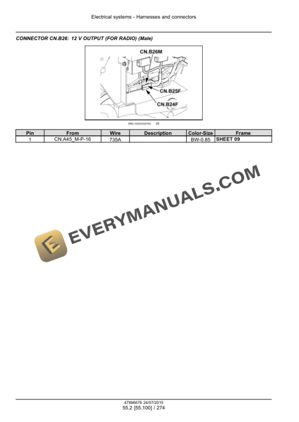 Case CX160D LC Version Tier 4B (Final) Crawler Excavator Service Manual 47910360-4