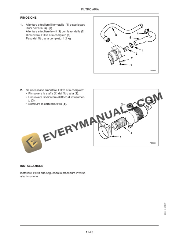 Case CX16B, CX18B Mini Excavator Repair Manual 9-88700 IT PDF 5 Case CX16B, CX18B Mini Excavator Repair Manual 9-88700 IT-3