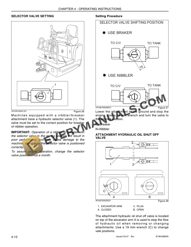 Case CX17B Excavator Operator Manual 87364366-3