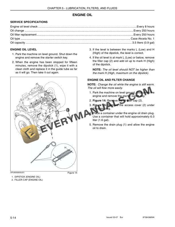 Case CX17B Excavator Operator Manual 87364366-4