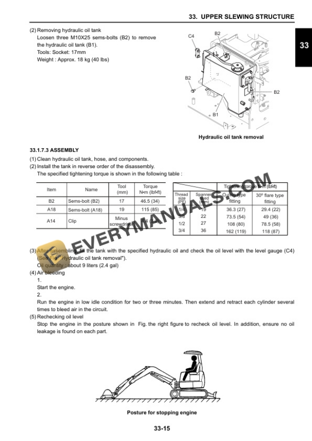 Case CX17B Mini Excavator Service Manual 84345206-3
