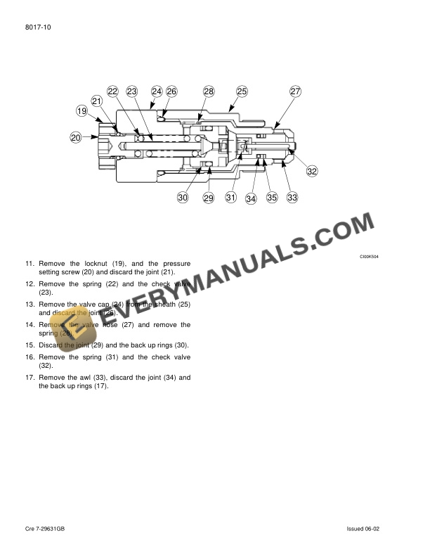Case CX180 Crawler Excavator Service Manual 9-36400GB-5