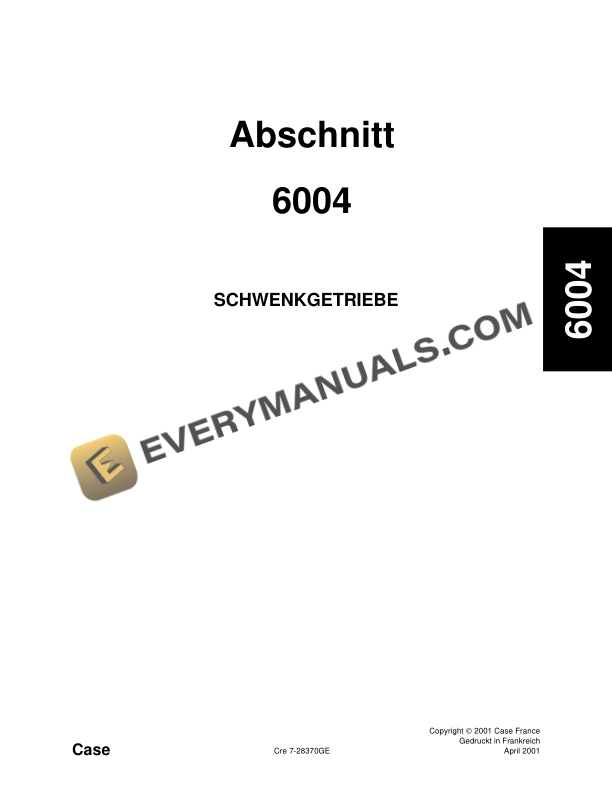 Case CX180 Crawler Excavator Service Manual 9-36400GE-3