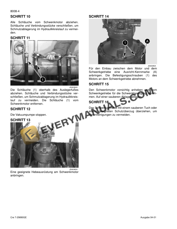 Case CX180 Crawler Excavator Service Manual 9-36400GE-4