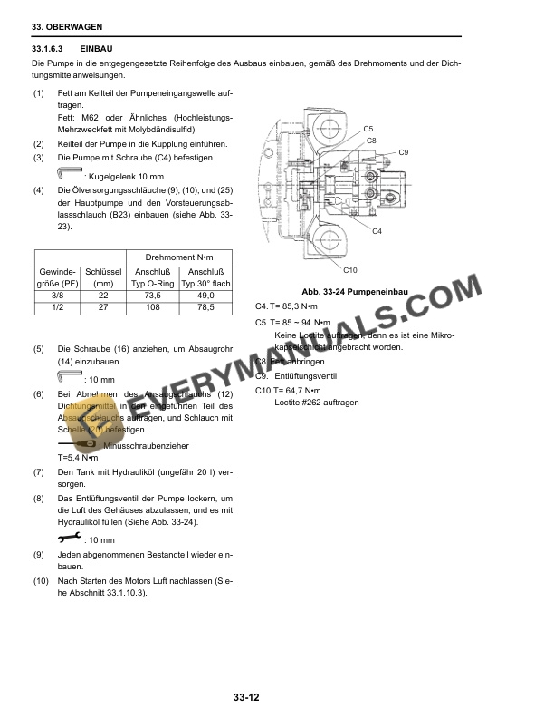 Case CX20B, CX22B, CX27B Hydraulic Excavator Repair Manual 9-91851 DE PDF 5 Case CX20B, CX22B, CX27B Hydraulic Excavator Repair Manual 9-91851 DE PDF - Image 3