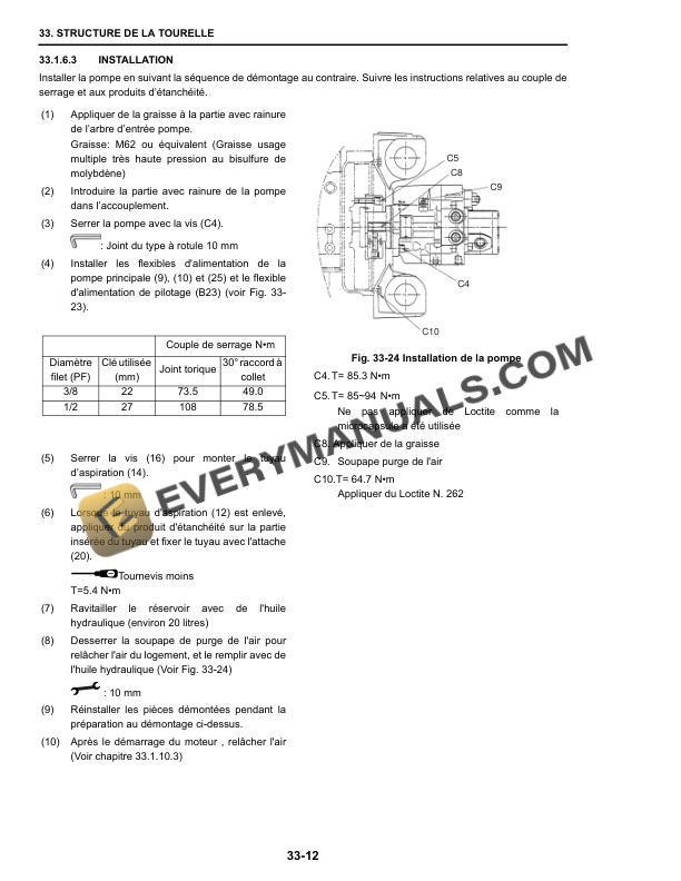 Case CX20B, CX22B, CX27B Hydraulic Excavator Service Manual 9-91831 FR-3