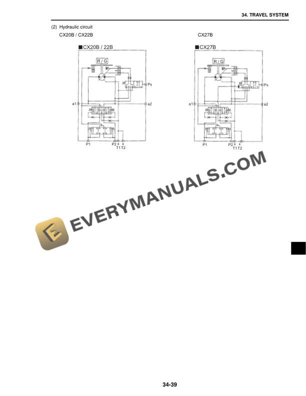 Case CX20B, CX22B, CX27B Hydraulic Excavator Service Manual 9-91841 EN PDF 6 Case CX20B, CX22B, CX27B Hydraulic Excavator Service Manual 9-91841 EN PDF - Image 4