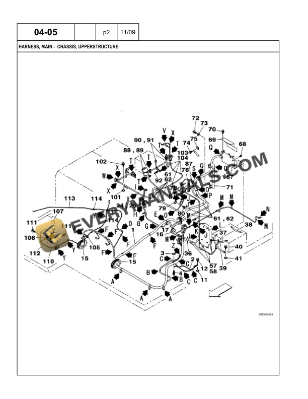 Case CX210B, CX210BLR Crawler Excavator Tier 3 Parts Catalog 84384823-2
