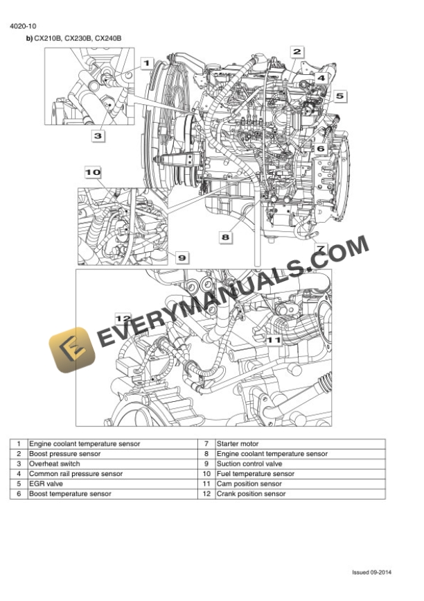 Case CX210B, CX230B, CX240B Crawler Excavator Service Manual 47780297 PDF 4 Case CX210B, CX230B, CX240B Crawler Excavator Service Manual 47780297 PDF - Image 2
