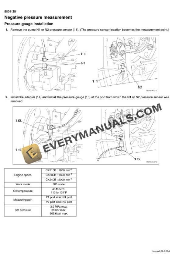 Case CX210B, CX230B, CX240B Crawler Excavator Service Manual 47780297 PDF 6 Case CX210B, CX230B, CX240B Crawler Excavator Service Manual 47780297 PDF - Image 4