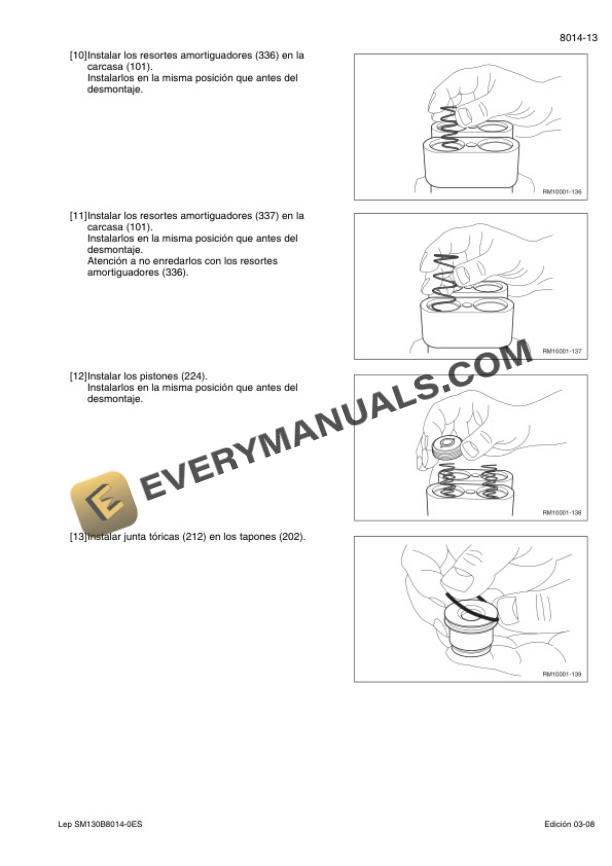Case CX210B, CX230B, CX240B Crawler Excavator Service Manual 7-27691 ES PDF 7 Case CX210B, CX230B, CX240B Crawler Excavator Service Manual 7-27691 ES PDF - Image 5