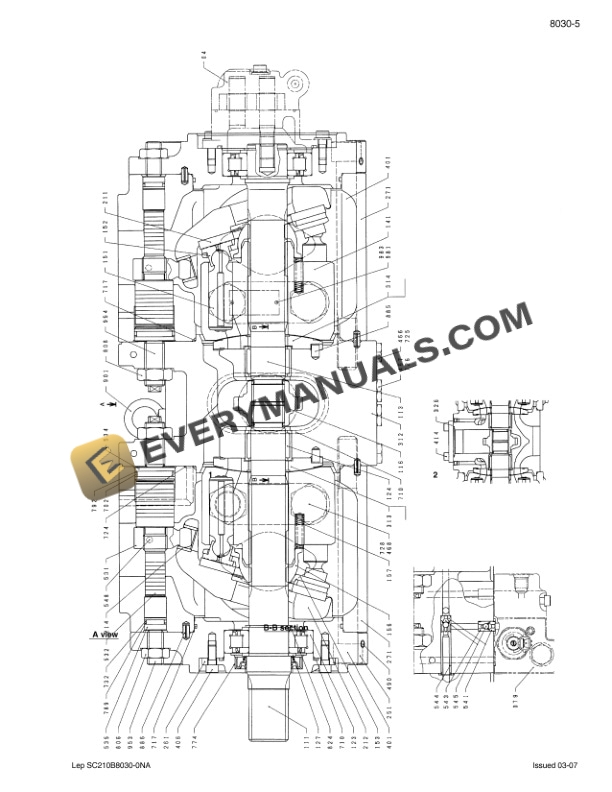Case CX210B, CX240B Crawler Excavator Repair Manual 87673890 NA-5