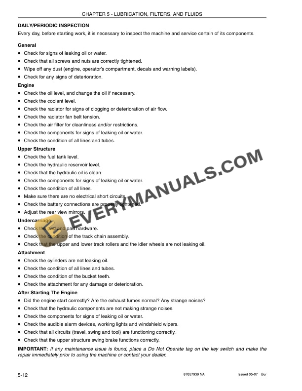 Case CX210B Excavator Operator Manual 87657939 PDF 6 Case CX210B Excavator Operator Manual 87657939 PDF - Image 4