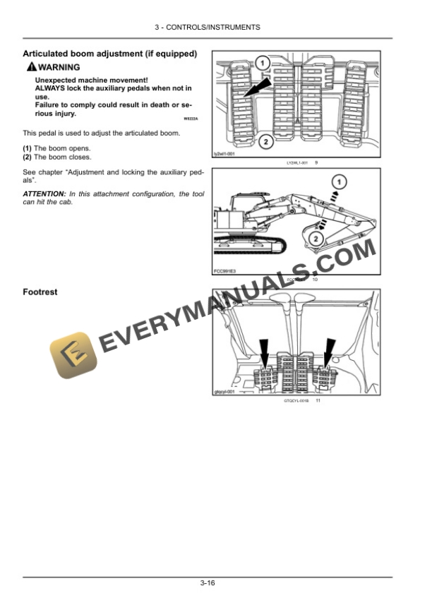 Case CX210C Crawler Excavator Operator Manual 47578585-2