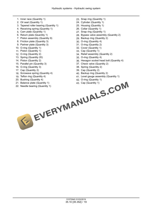 Case CX210C, CX220C Crawler Excavator Service Manual 51572940 PDF 5 Case CX210C, CX220C Crawler Excavator Service Manual 51572940 PDF - Image 3