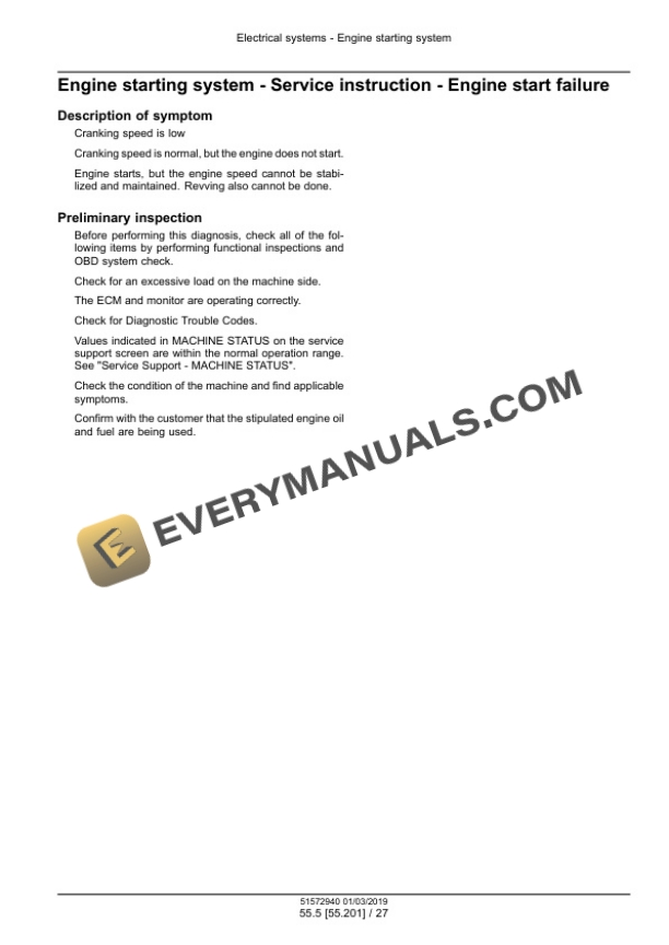 Case CX210C, CX220C Crawler Excavator Service Manual 51572940 PDF 7 Case CX210C, CX220C Crawler Excavator Service Manual 51572940 PDF - Image 5