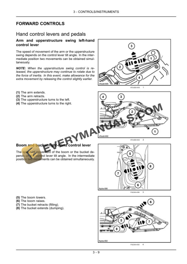 Case CX210C Tier 4 Crawler Excavator Operator Manual 47362009-2